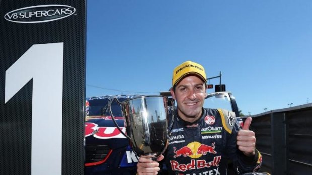 Back on the winners' list: Jame Whincup secured win in race one at Darwin.