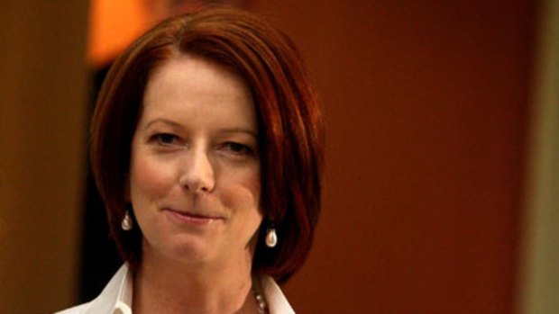 Julia Gillard ...  making a stance on carbon pricing.