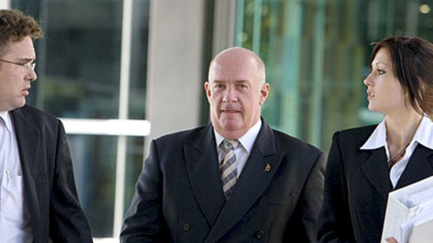 Gordon Nuttall outside the Brisbane Magistrates Court in 2008.