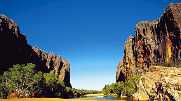 Home and away &#8230; the dollar lured many overseas, but spots like WA's Wingjana Gorge still appealed.