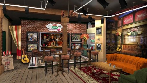 Concept art for the 'pop-up' Central Perk.