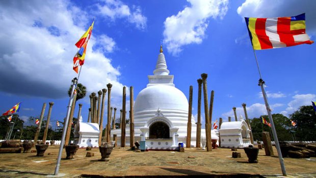 Thuparamaya, a dagoba in Anuradhapura.