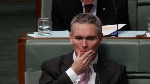 Craig Thomson in Parliament yesterday.