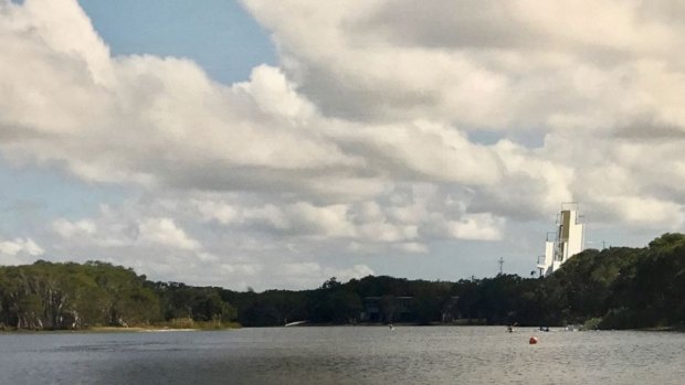 High anxiety: A proposed Olympic ski jump training ramp at Lennox Head's Lake Ainsworth has locals up in arms.