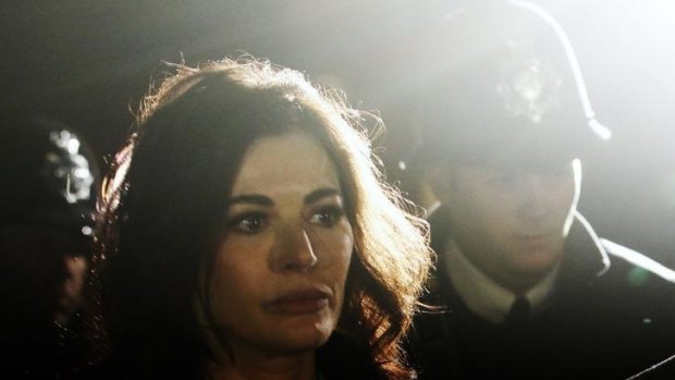 Celebrity chef Nigella Lawson leaves Isleworth Crown Court in west London on Wednesday.