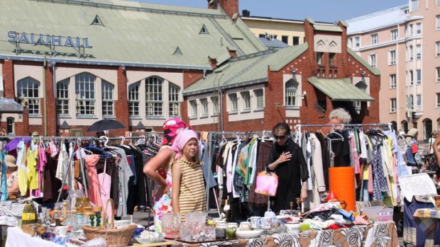The Hietalahti flea market.