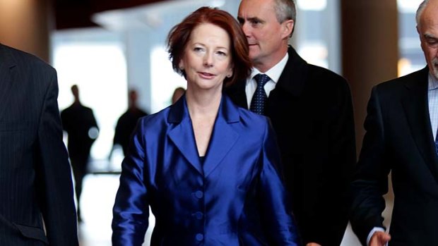 Carbon comeback: Prime Minister Julia Gillard.