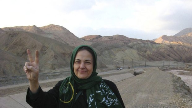 Dissident Haleh Sahabi, who has died in a clash with Iranian security forces.