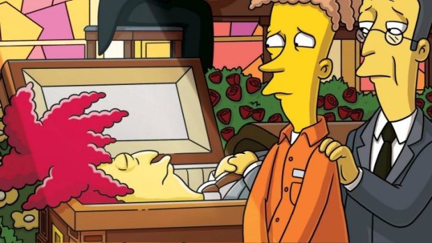 Sideshow Bob, voiced by Kelsey Grammer, is about to switch places with nemesis Bart Simpson. 