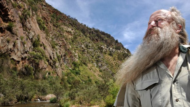 Ranger Peter Box at Werribee Gorge State Park, near Bacchus Marsh. Plentiful rains mean swimming conditions are ideal this summer.