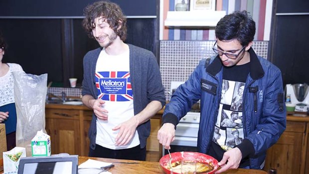 Sparking conversation: Gotye hosted a hot potato party.