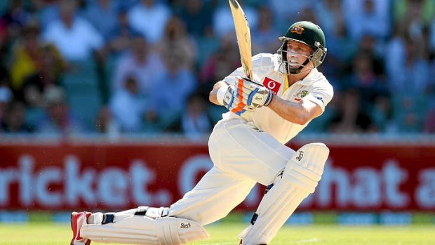 Michael Hussey shared another double century partnership with Clarke.