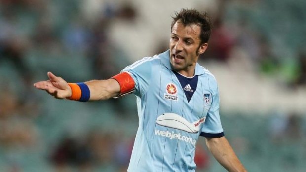 Del Piero with the offending armband.