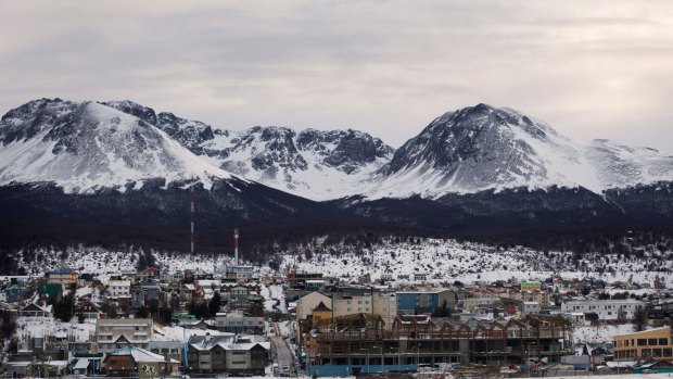 Ushuaia looks particularly picturesque under a dusting of snow.