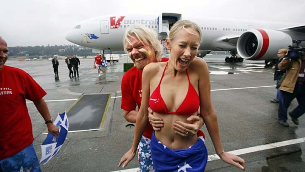 Sir Richard Branson's deal with Singapore Airlines meant Virgin Blue's international carrier V Australia could not include the word 'Virgin' in its name.
