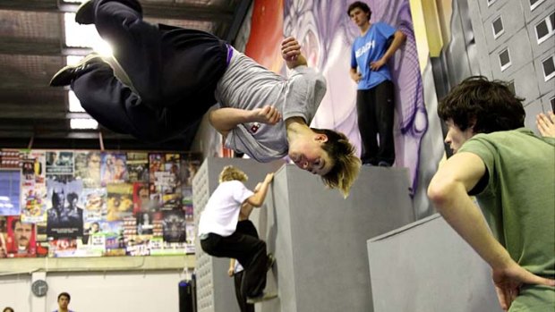"Buzzing": Sydney's first parkour centre, AAPES, the Australian Academy of Parkour, Exercise and Self-Defence, opens in Tempe.