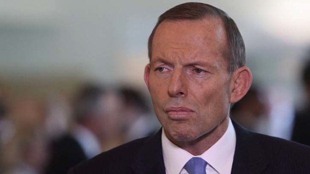 Prime Minister Tony Abbott: said that the ABC  ''instinctively takes everyone's side but Australia's''.