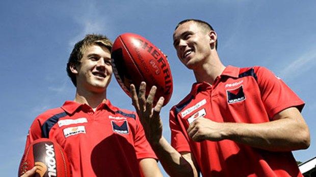 Melbourne's Tom Scully and Jack Trengove.