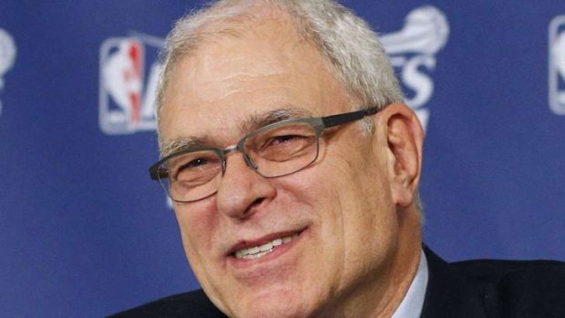 Phil Jackson during the 2011 playoffs while coaching the Los Angeles Lakers.