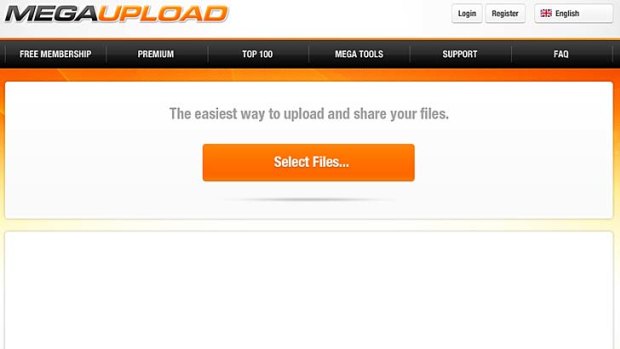 Megaupload's site.