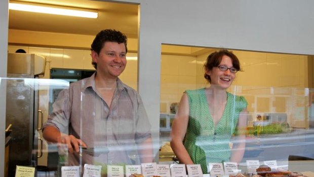 Sweet and savoury ... Jack Rex and Danielle Knott with samples of their wares at Ragamuffin, which opened in December.