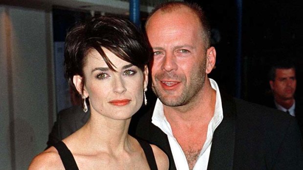Separated ... Demi Moore and Bruce Willis, pictured in August 1997.