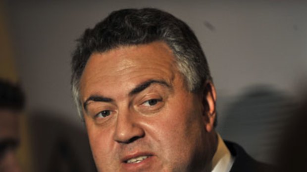 Joe Hockey ... believes the behaviour of banks is putting the nation at risk.