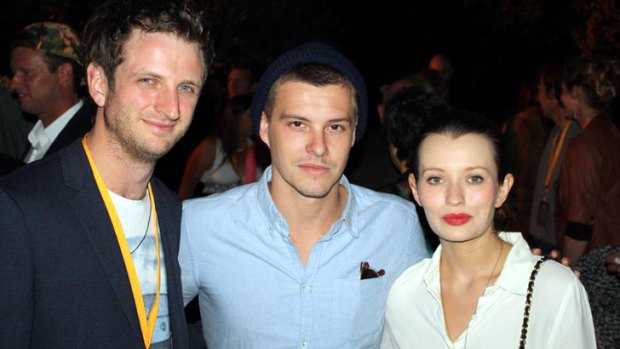 <i>Drift</i> actors Aaron Glenane and Xavier Samuel (<i>The Twilight Saga: Eclipse</i>) were excited to see the whole film for the first time, along with actress Emily Browning (<i>A Series of Unfortunate Events</i>), who accompanied Samuel to the premiere.