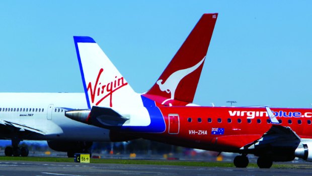 Fares between Melbourne and Sydney have risen despite fierce competition between the airlines.