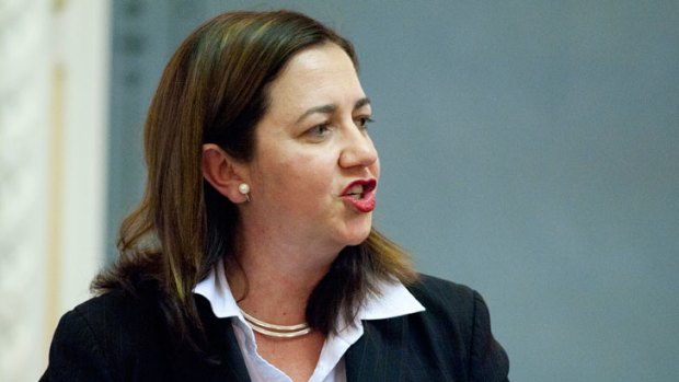 Opposition leader Annastacia Palaszczuk is pushing for Premier Campbell Newman to be held in contempt of Parliament.
