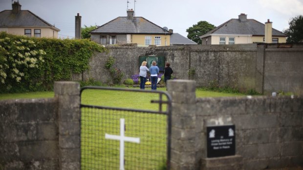 The site of a mass grave for babies who died in the Tuam mother and baby home, in Ireland.