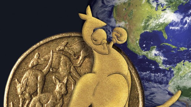 The Australian dollar at highest in a generation against the UK pound.