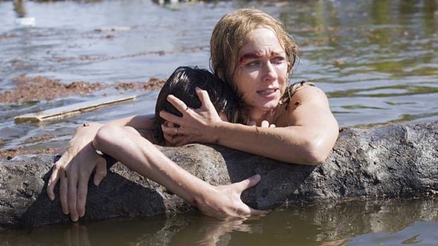 Hope floats ... Naomi Watts and Tom Holland in <em>The Impossible</em>.