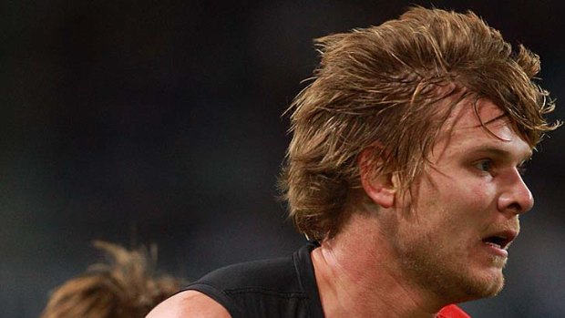 Michael Hurley was one of the Essendon players who stood out against Fremantle.