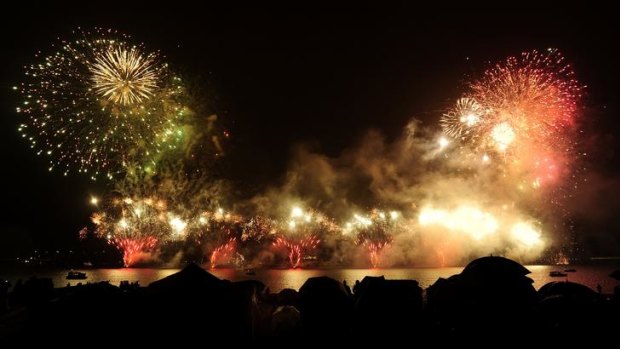 16 March 2012, news, story by Christopher Knaus, photo by STUART WALMSLEY. Skyfire 2012 on the shore of Lake Burley Griffin, Canberra.