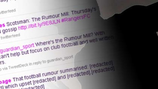 The Twitter rumour mill went into overdrive on the football player gossip.
