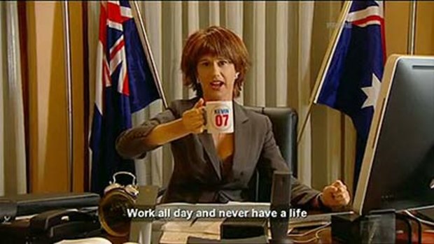 Amanda Bishop as Julia Gillard.