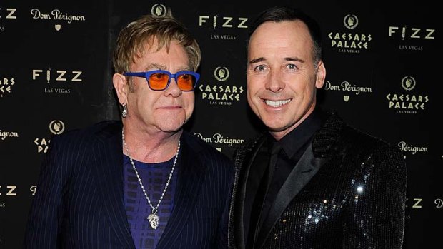 Sir Elton John and his partner, David Furnish.