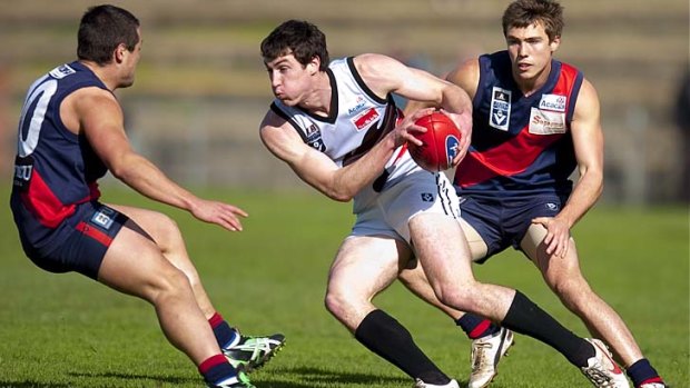 Hard to catch: North Ballarat's Dean Towers has come from relative obscurity to be a draft chance on Thursday.
