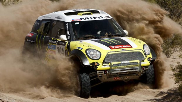 Mini driver Nani Roma of Spain leads the Dakar Rally.