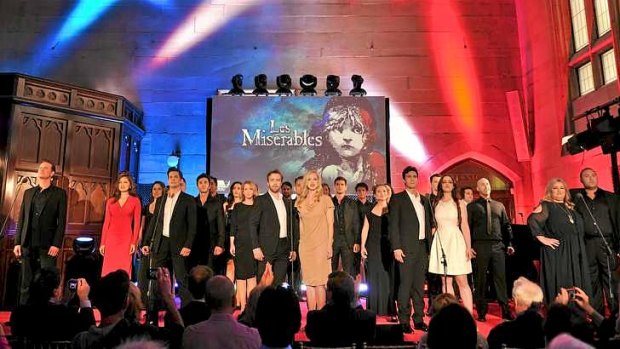 The full cast of Melbourne's new production of <i>Les Miserables</i>.