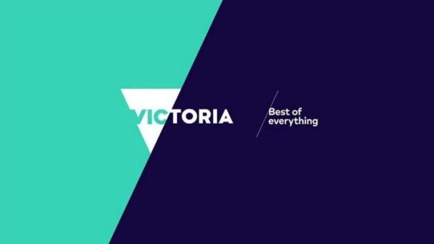 New slant: The latest logo for Tourism Victoria.