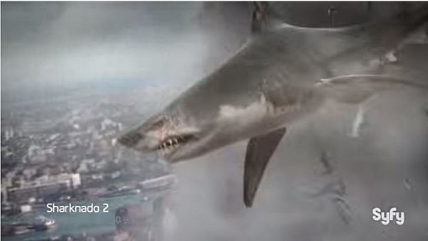 It's the second coming? ... No it's a Sharknado!
