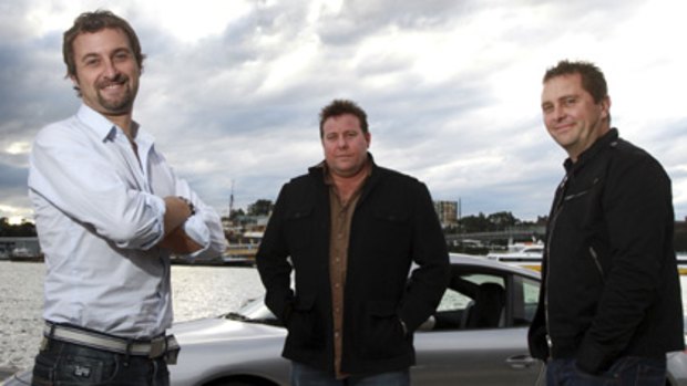 The Australian hosts of Top Gear — Steve Pizzati, Shane Jacobson and Ewen Page — take on their British counterparts in an Ashes special.