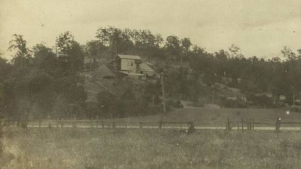 The Indooroopilly silver-lead mine, circa 1924.