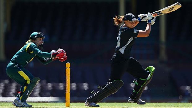 Thanks a ton: Suzie Bates of New Zealand bats during the Rose Bowl series at the SCG.