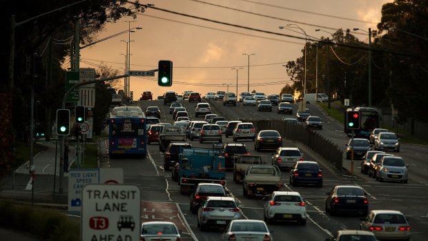 Epping Road is one of Sydney's most congested arterial routes at peak hour.