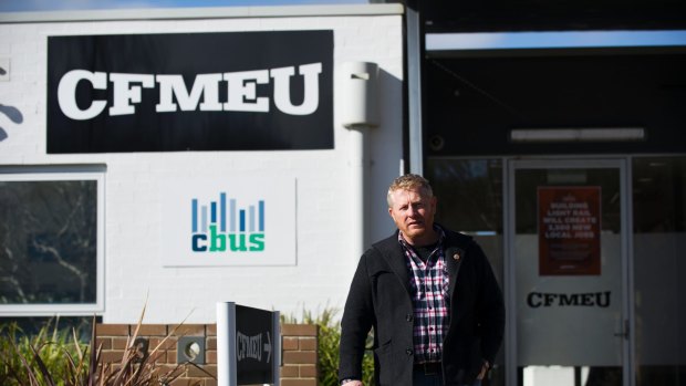 CFMEU secretary and Tradies Club chairman Dean Hall said the club's $3.8 million union contribution had nothing to do with the Dickson land deal. 