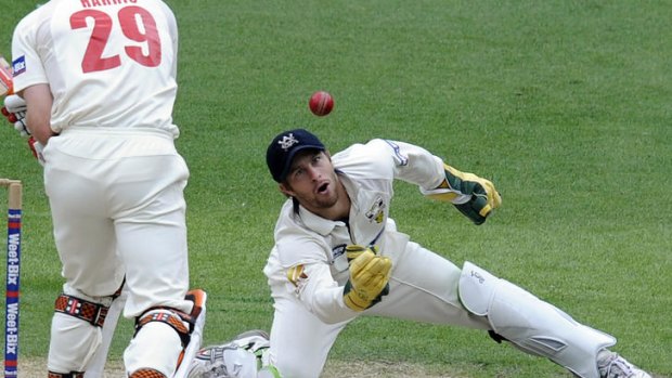 Eye on the prize ... Victorian wicketkeeper Matthew Wade could get his first Australian cap.