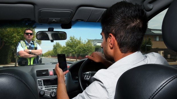 The LNP's Glasshouse branch wants drivers to lose their mobiles if caught using them while driving.